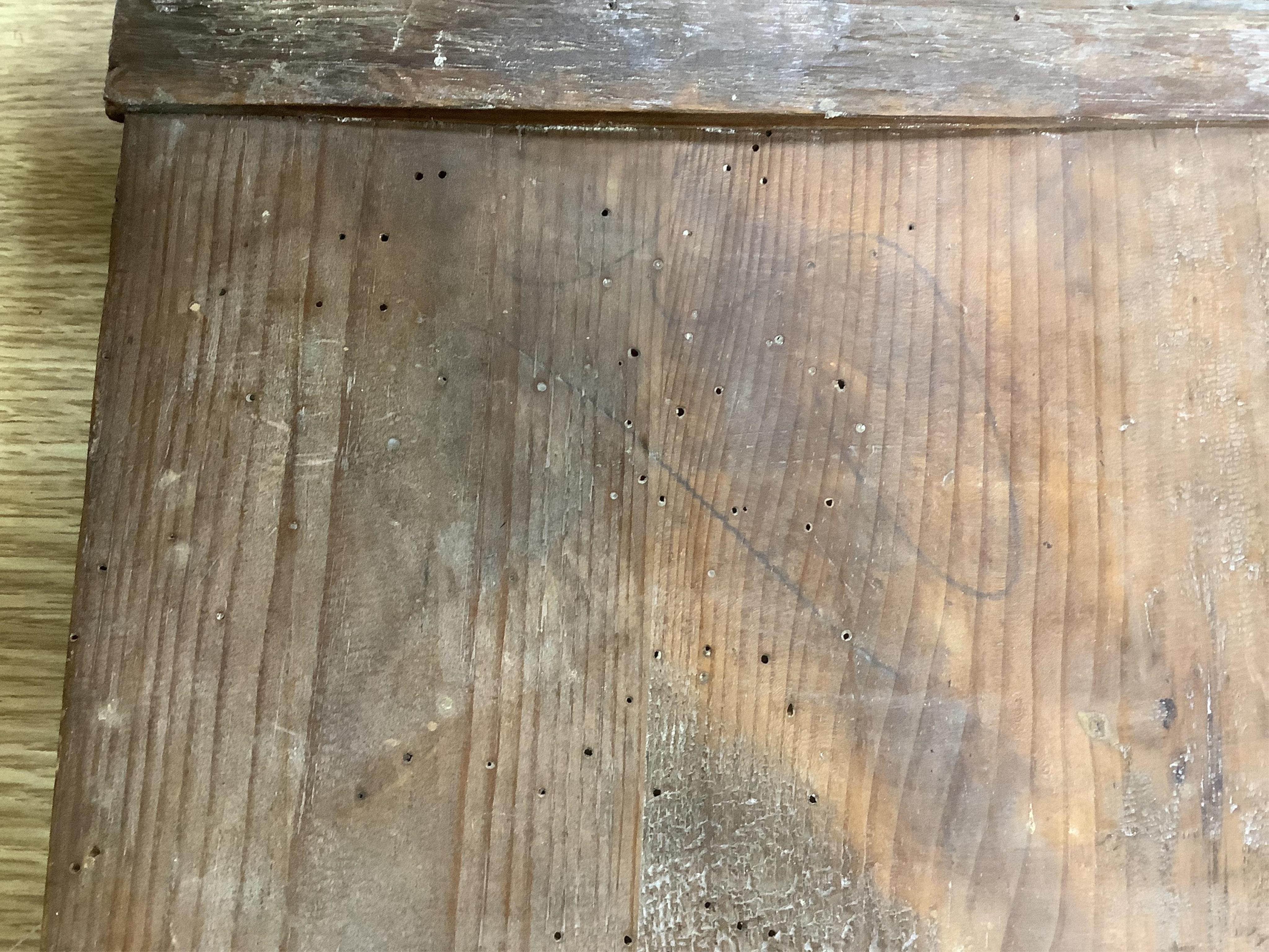 A 19th century Greek painted wood icon of Madonna and child, 31cm high